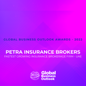 GLOBAL BUSINESS OUTLOOK AWARDS 2022 FASTEST GROWING INSURANCE BROKERS FIRM IN UAE