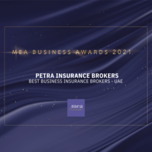 MEA BUSINESS AWARDS 2021  BEST BUSINESS INSURANCE BROKERS IN THE UAE